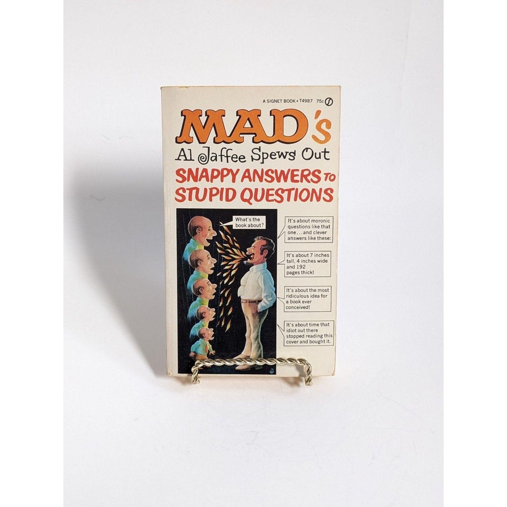 Mad's Al Jaffee Spews Out Snappy Answers to Stupid‎ Questions 1968 1st Printing
